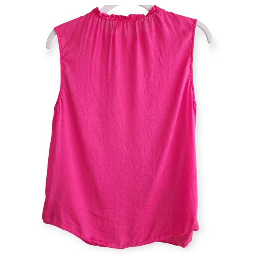 Anthropologie Cloth & Stone Fuchsia Tencel Sleeveless Top Lightweight Women's S - Picture 7 of 12